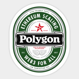 Polygon Beer Label Sticker